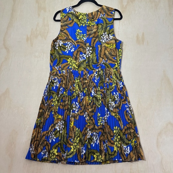 Darling Selena Floral Tropical Pleated Dress, Size XL - Picture 10 of 11